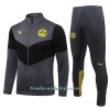 Chaqueta De Entrenamiento Trajes BVB Borussia Dortmund Dark 2022-23 Gris - Hombre